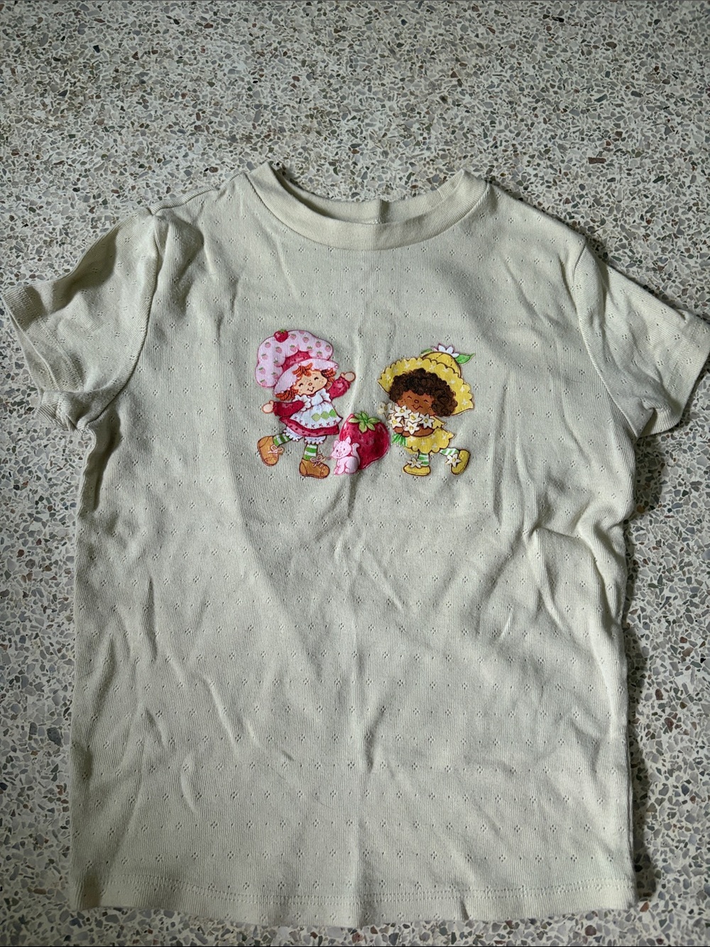 wild fable Cream Short-Sleeve Tee with Strawberry Characters